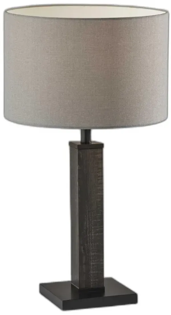 Wood Monument Table Lamp - Black