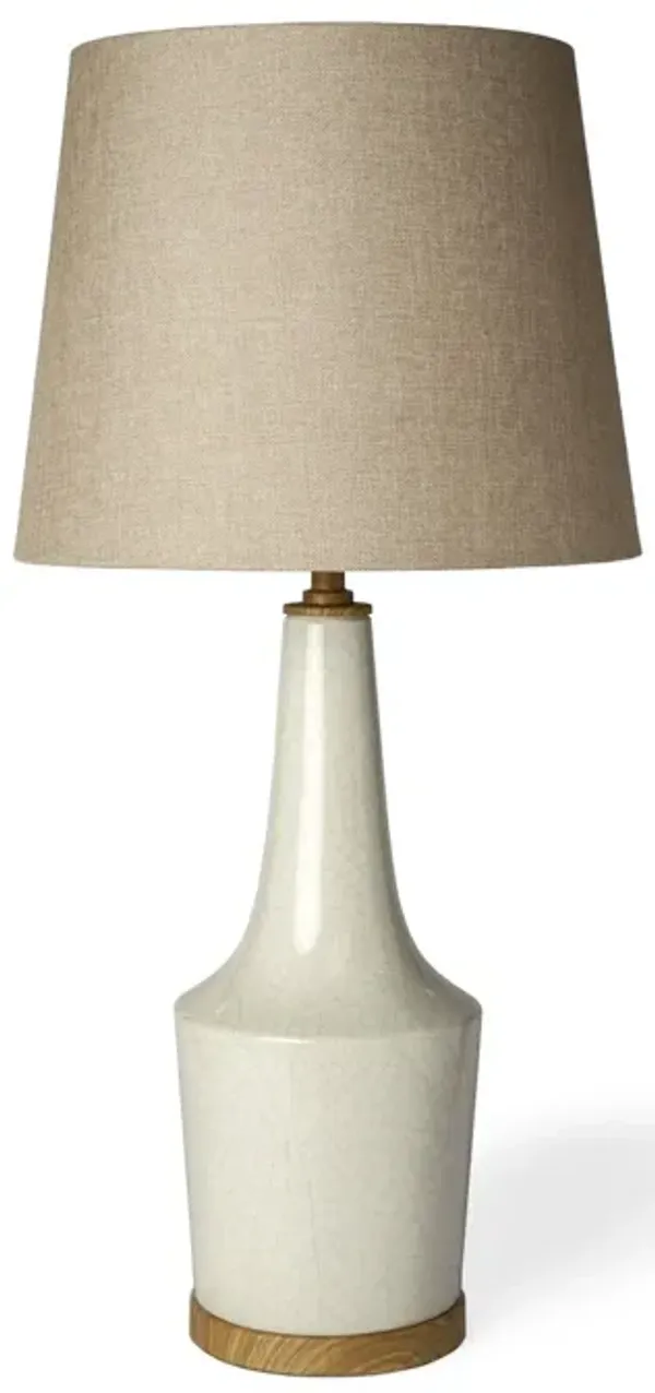 Lamp Base LED With Brown Shade - Brown