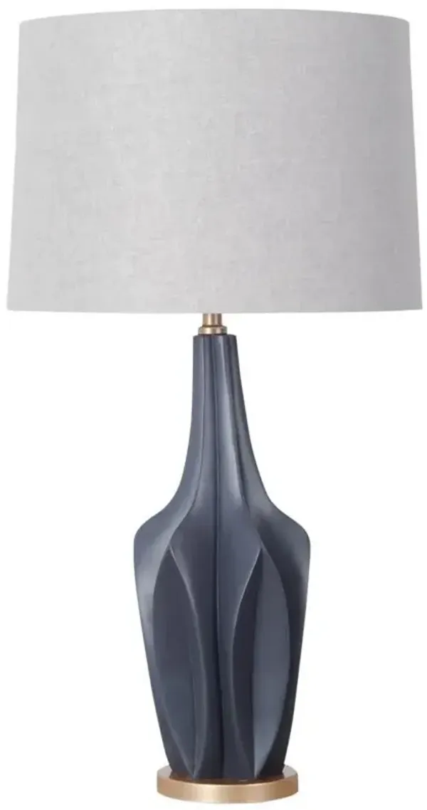 Sculptural Table Lamp - Slate Blue