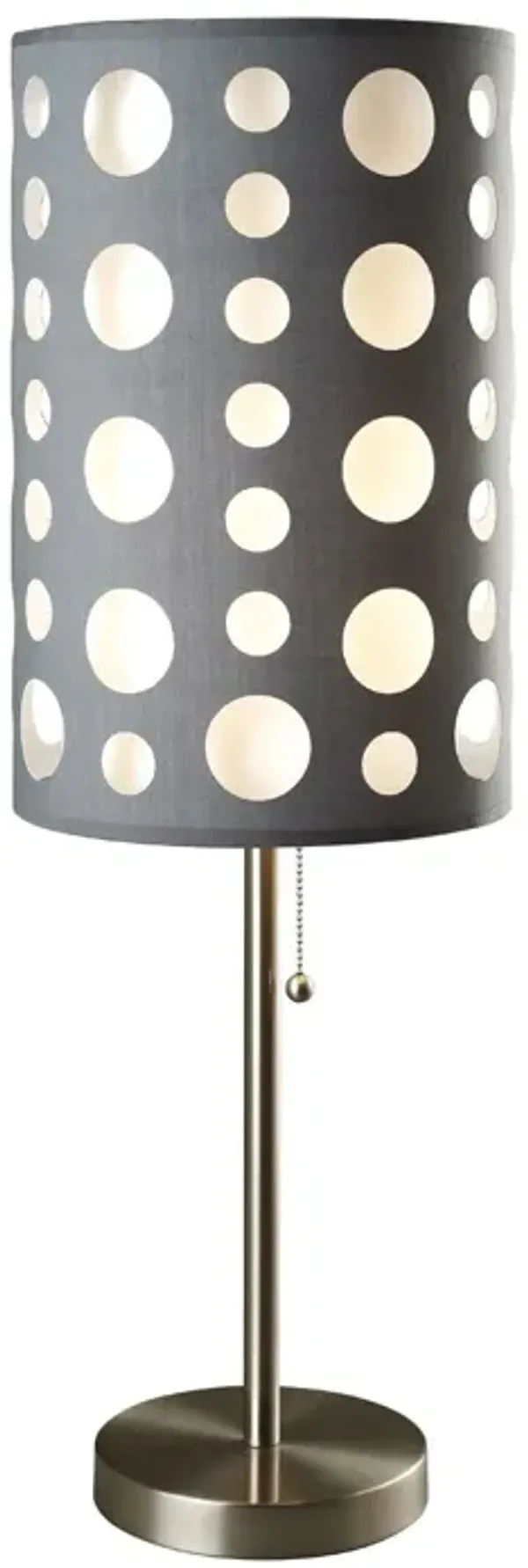 Mod Dot Novelty Table Lamp - Gray And White