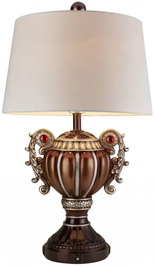 Tall Urn Shaped Table Lamp - Bronze