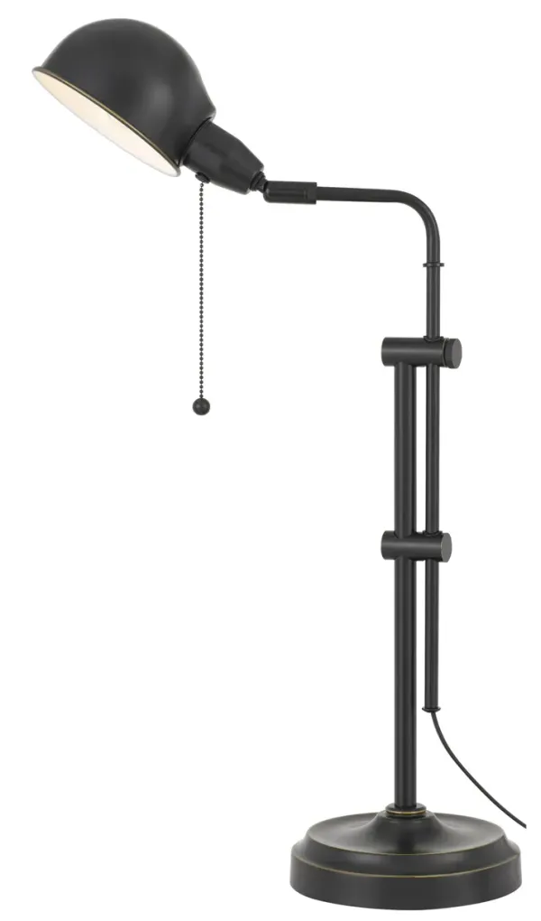 Metal Adjustable Desk Table Lamp With Bronze Dome Shade - Bronze