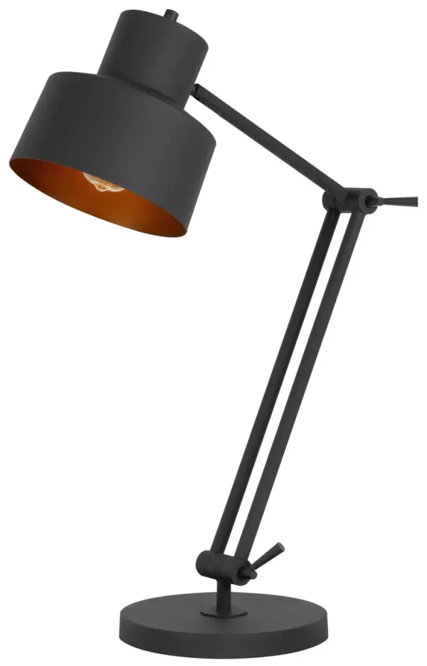 Metal Adjustable Desk Table Lamp - Black