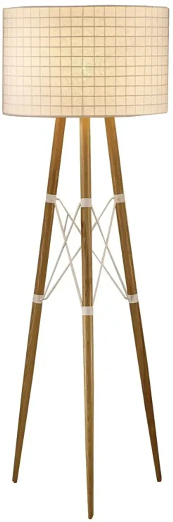 22 X 22 X 66 Aluminum Floor Lamp - White