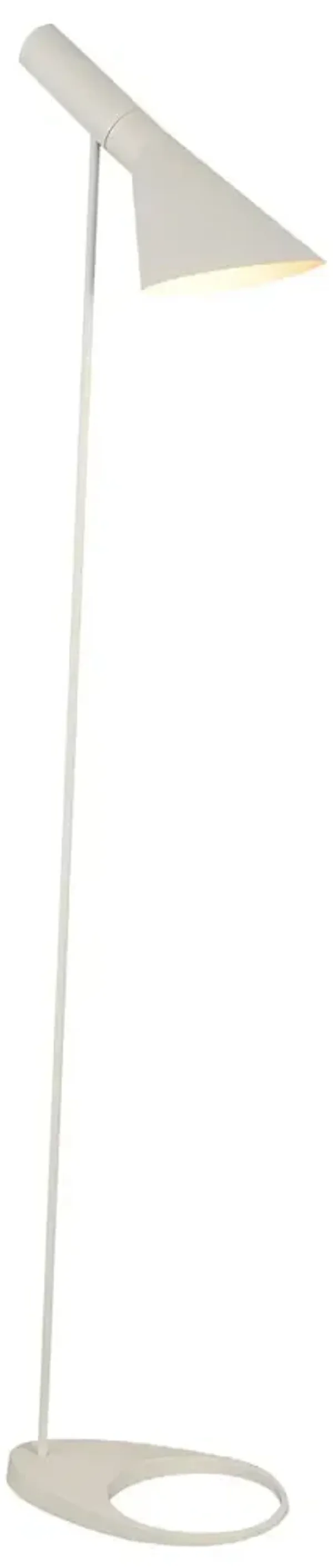 Aluminum Reading Task Floor Light - White