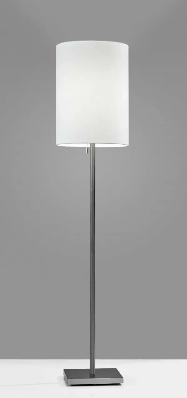 Floor Lamp Classic Silhouette - Brushed Steel