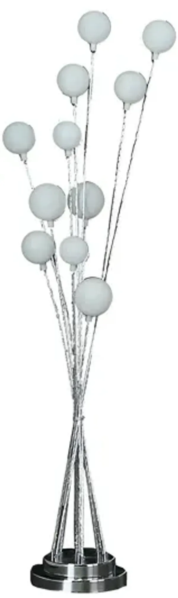 46" Multi Light LED Novelty Floor Lamp - Chrome