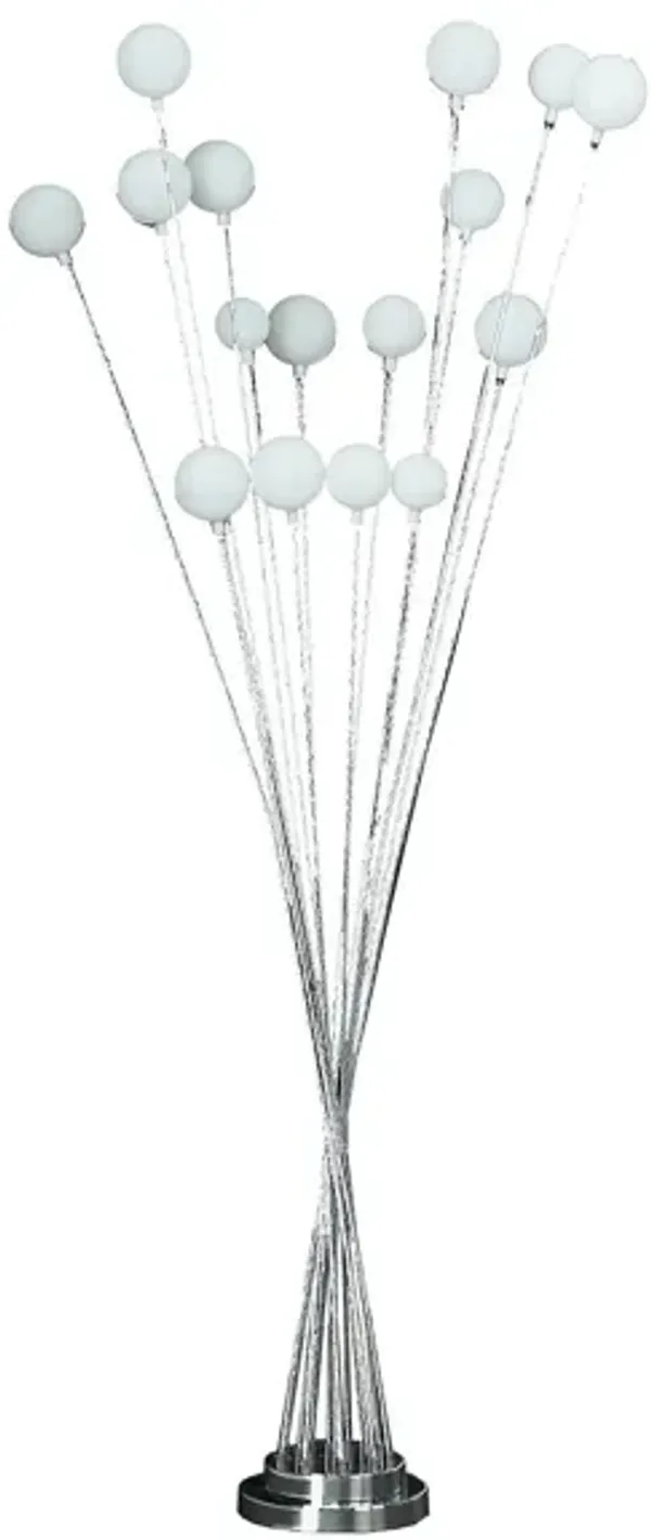 Multi Light LED Novelty Floor Lamp - Chrome