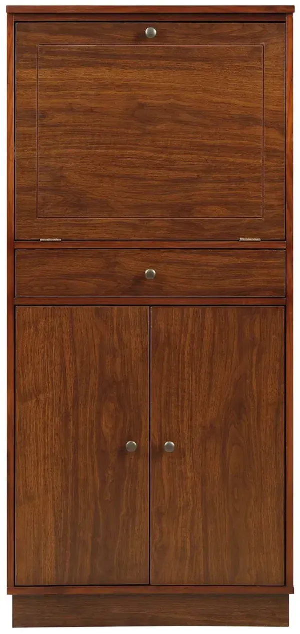 Mdf Wine Cabinet - Walnut