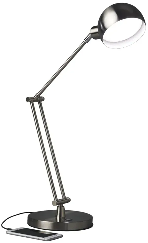 LED Adjustable Desk Lamp - Brushed Nickel