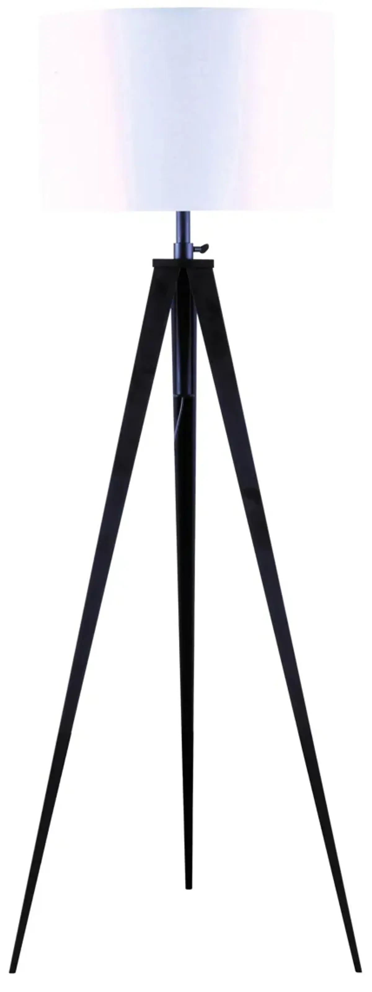 Metal Tripod Floor Lamp - White And Black