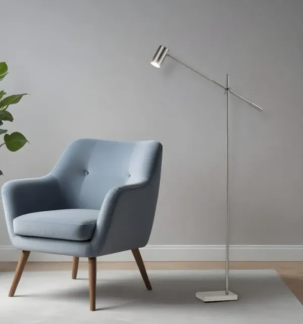 Task Floor Lamp - Silver