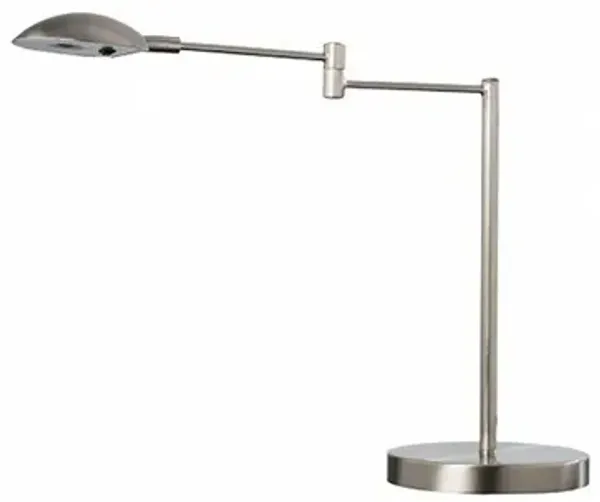 Metal Desk Table Lamp With Shade - Silver
