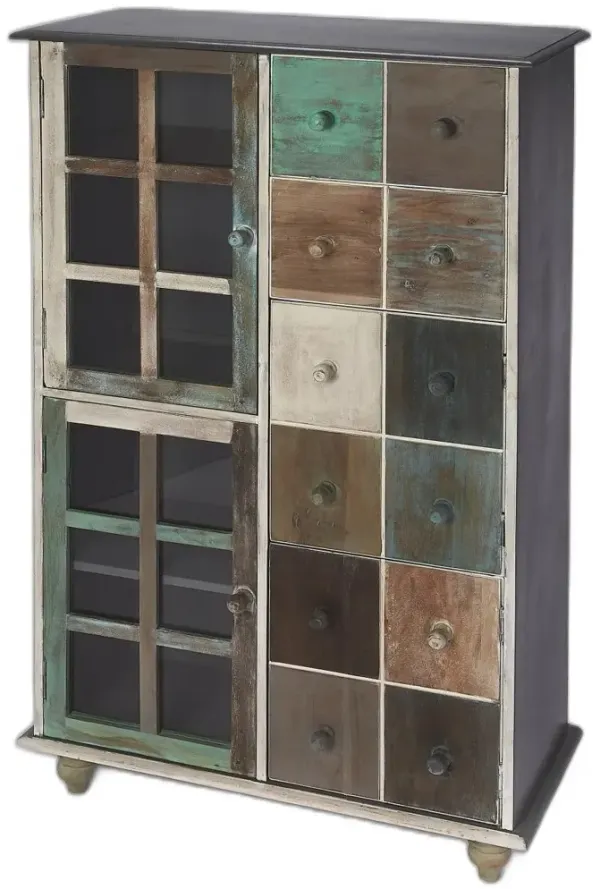 Solid Wood Frame Standard Accent Chest With Two Drawers - Brown And Dark Brown