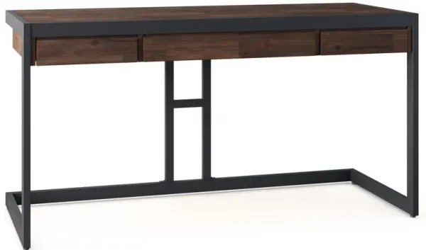 Erina - Desk - Distressed Charcoal Brown