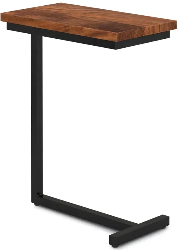 Gowen - C Side Table - Dark Cognac Brown