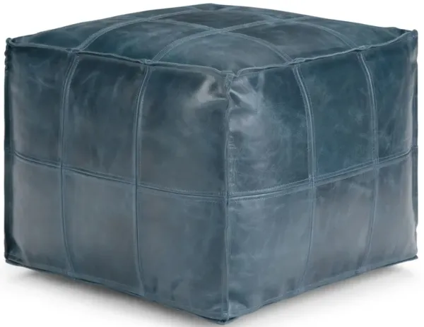 Manning - Square Pouf - Teal