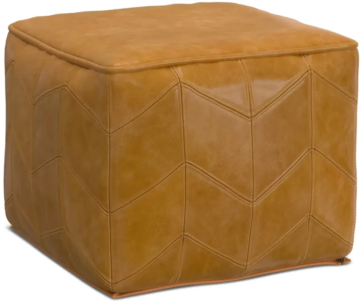 Morden - Square Pouf - Brown