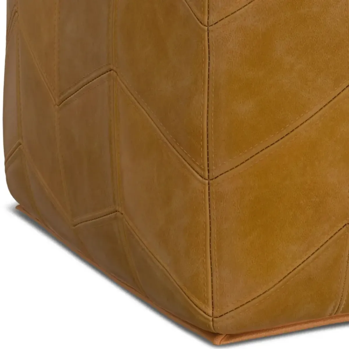 Morden - Square Pouf - Brown