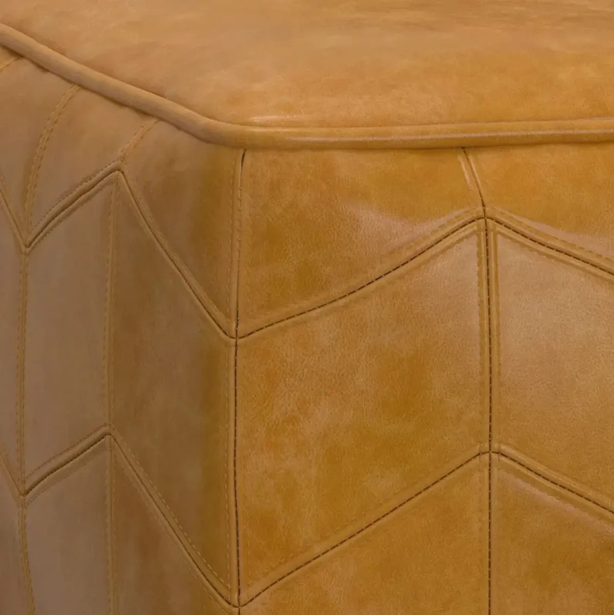 Morden - Square Pouf - Brown