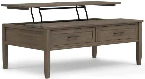Ela - Lift Top Coffee Table - Smoky Brown