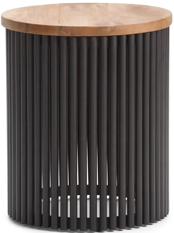 Demy - Accent Table - Natural / Black