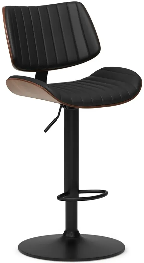 Novak - Adjustable Bar Stool - Black