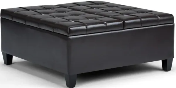 Harrison - Coffee Table Storage Ottoman - Tanners Brown