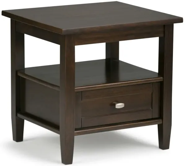 Warm Shaker - End Table - Tobacco Brown