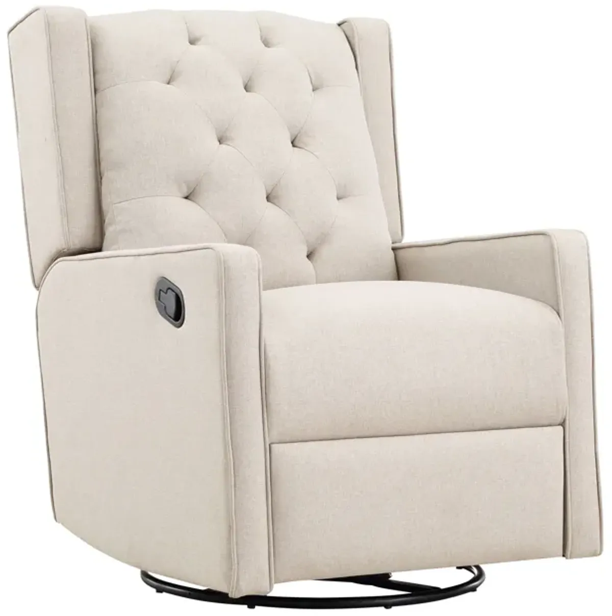 Milah - Gliding Swivel Recliner Tufted