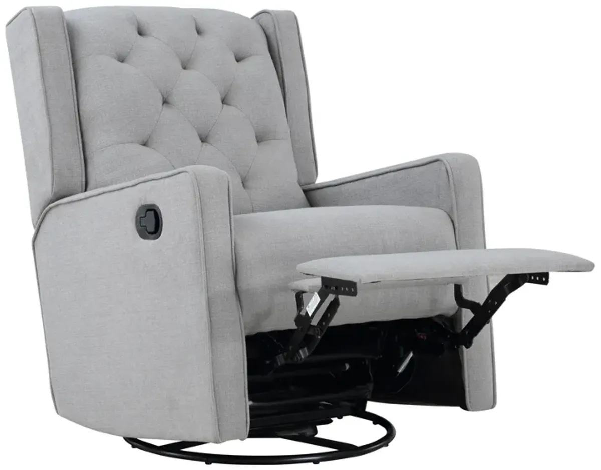 Milah - Gliding Swivel Recliner Tufted