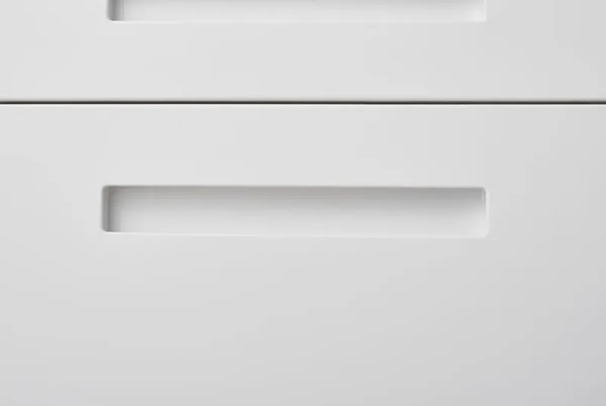 3 Drawer Mobile File Cabinet Under Desk Office, Simple Style Versatile Storage Cabinet For Legal / Letter / A4 Files, 5 Wheel Design Anti-Tilting Cold Rolled Steel Waterproof Moisture-Proof