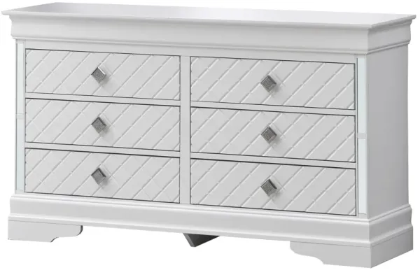 Verona - Stylish Dresser - Silver Champagne