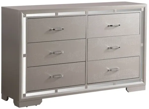 Alana - Dresser - Silver Champagne