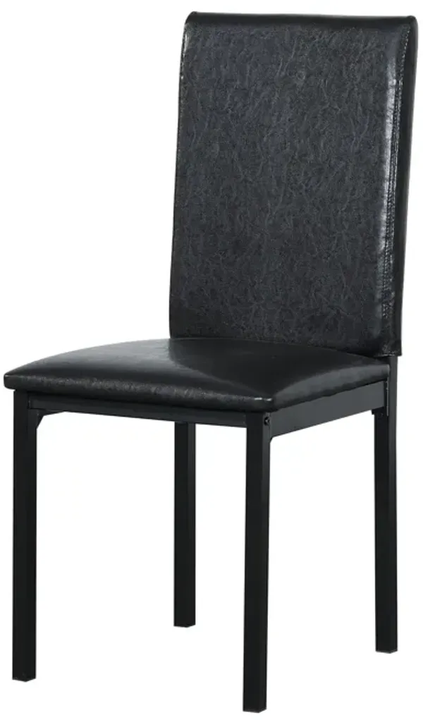 Metal Frame Dining Seats (Set of 4) - Black