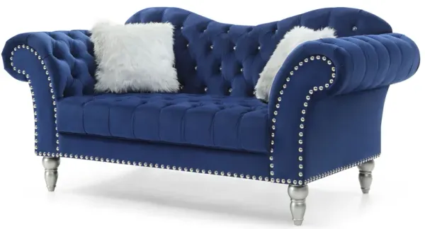 Elegant Round Arm Loveseat