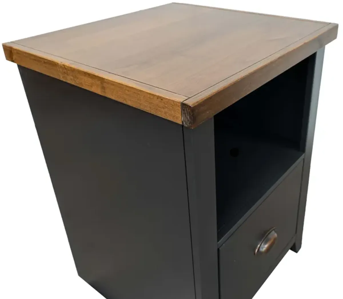 Essex - Drawer File - Black, Whiskey