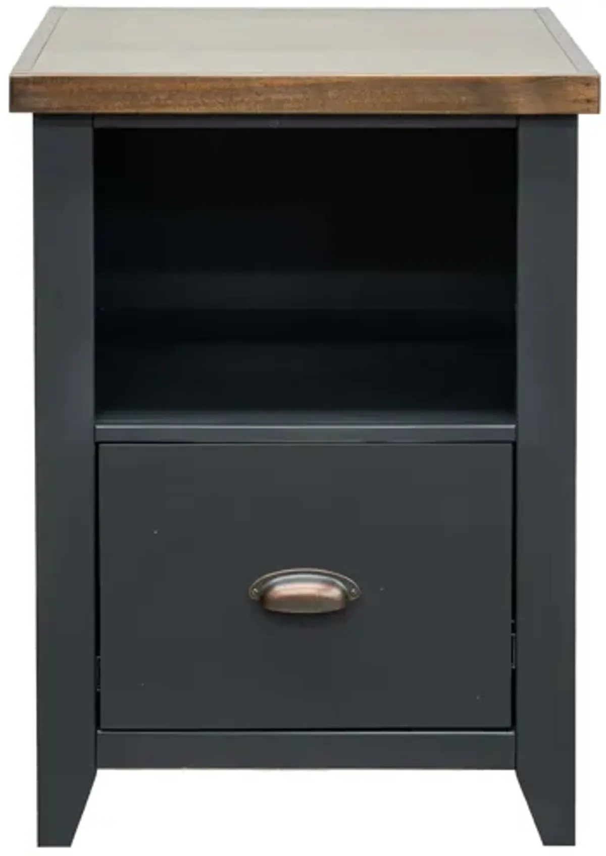 Essex - Drawer File - Black, Whiskey