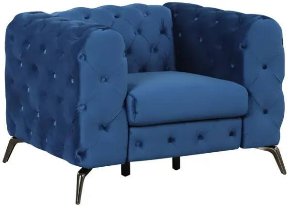 Velvet Upholstered Accent Sofa, Modern Single Sofa Chair With Button Tufted Back, Modern Single Couch For Living Room, Bedroom, Or Small Space