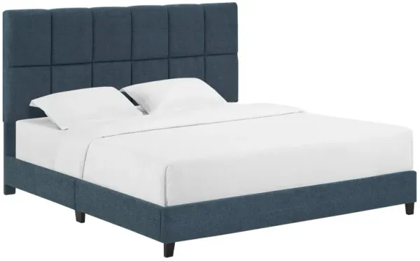 Squares Upholstered Platform Bed