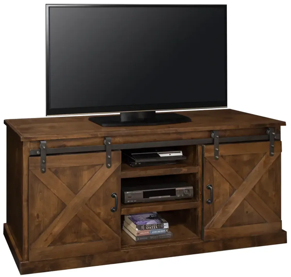 Farmhouse - TV Stand Console - Aged Whiskey