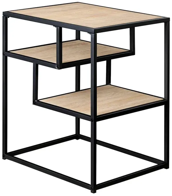 Modern Minimal Floating Shelf Side Table - Coastal Oak