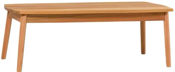 Contemporary Eucalyptus Wood Patio Coffee Table - Natural
