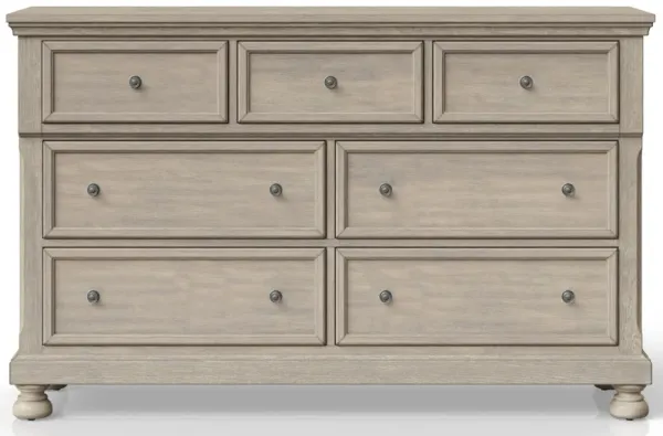 Seven Drawer Dresser - Antique Gray