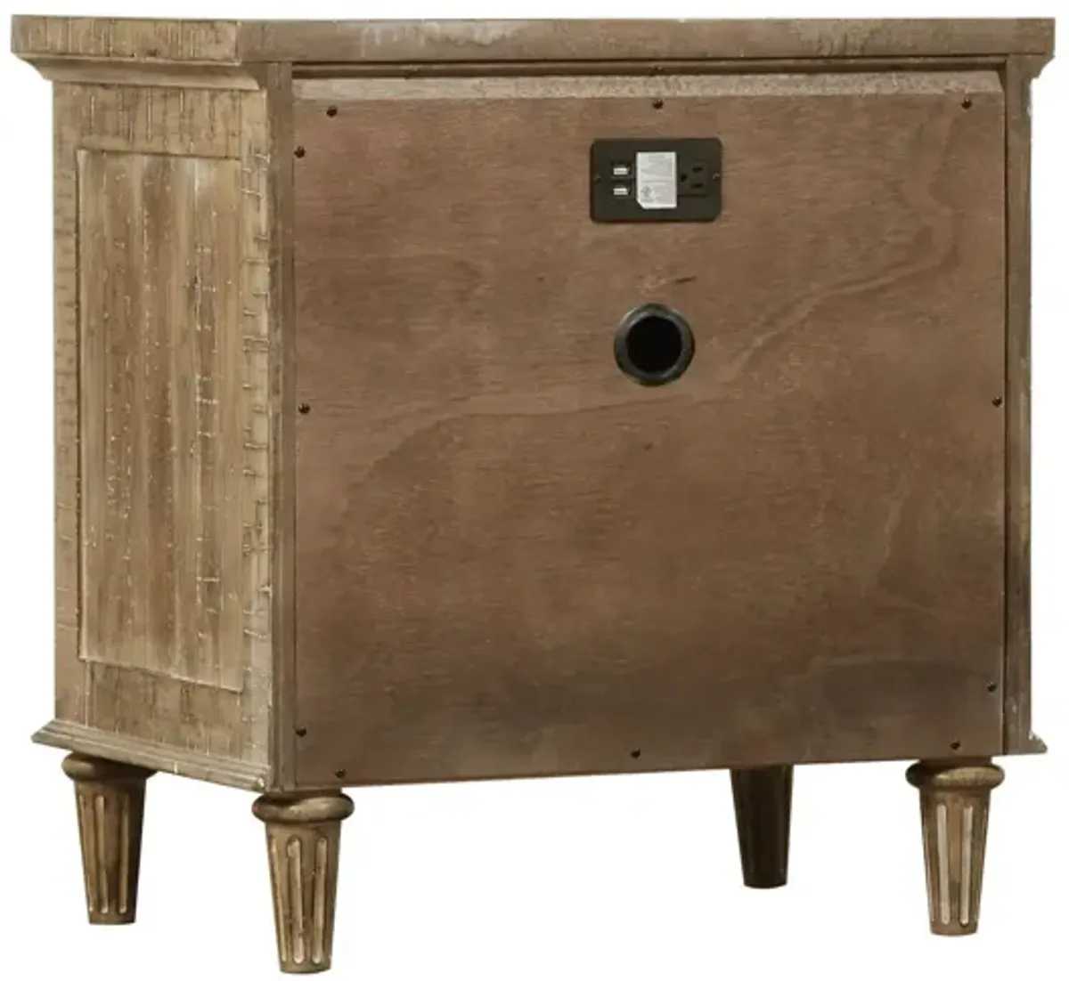 Ludin - 2 Drawer Nightstand - Taupe