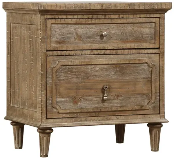 Ludin - 2 Drawer Nightstand - Taupe