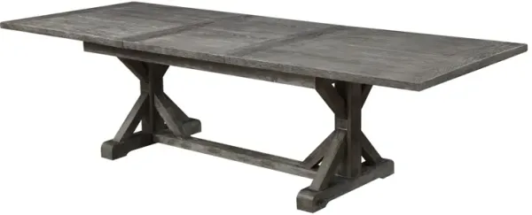Rusti - Dining Table With Butterfly Leaf - Gray