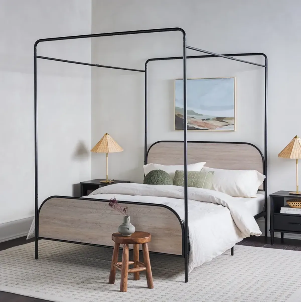 Modern Canopy Bed Frame