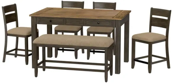Velvety - 6 Piece Gathering Dining Set