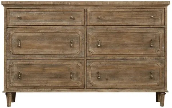 Ludin - 6 Drawer Dresser - Taupe